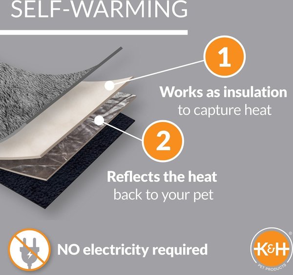 Show full view: K&H Pet Products Self-Warming Pad, Oatmeal/Chocolate slide 3 of 10