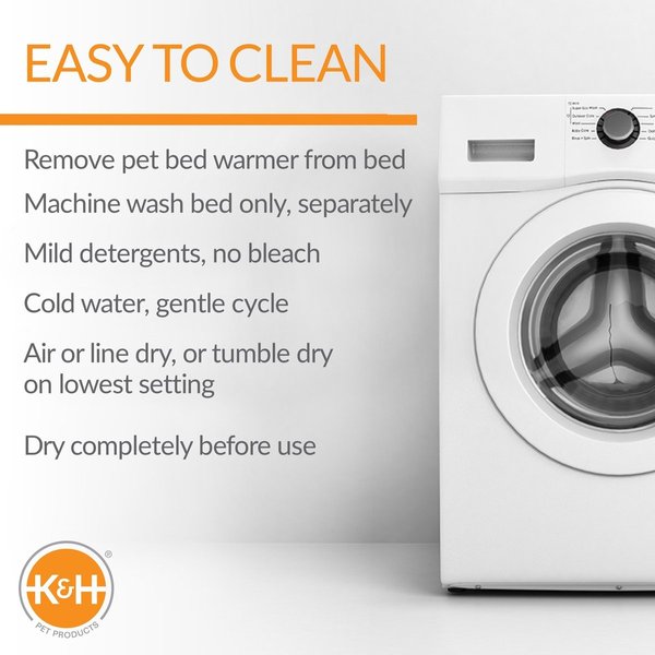 Show full view: K&H Pet Products Thermo-Pet Cave Covered Indoor Heated Cat Bed & Tunnel, Gray slide 7 of 10