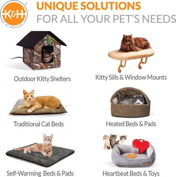 Show full view: K&H Pet Products EZ Mount Deluxe Bolster Cat Window Perch, Chocolate slide 7 of 9