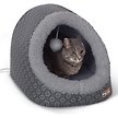 Show in main carousel: K&H Pet Products Thermo-Pet Cave Covered Indoor Heated Cat Bed & Tunnel, Gray slide 1 of 10