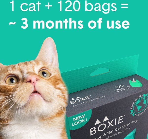 Show full view: Boxiecat Scoop & Tie Cat Litter Waste Bag, 120 count slide 9 of 10