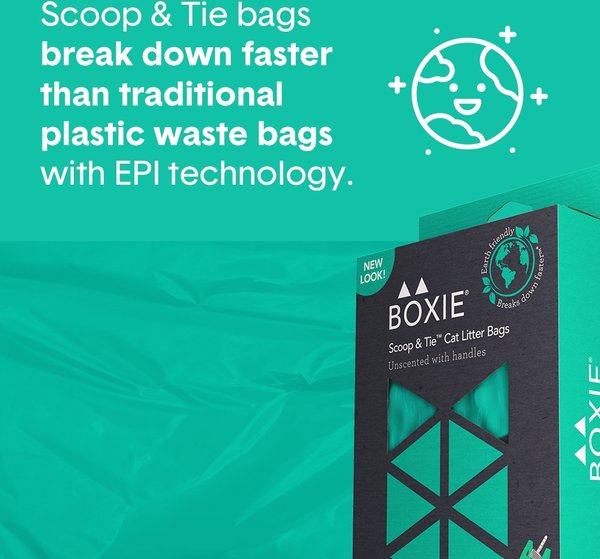 Show full view: Boxiecat Scoop & Tie Cat Litter Waste Bag, 120 count slide 4 of 10