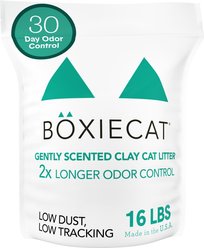 Boxiecat Gently Scented Premium Clumping Clay Cat & Kitty Litter, 7.26-kg bag