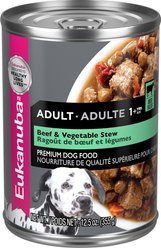 Eukanuba Adult Beef & Vegetable Stew Canned Dog Food, 12.5-oz, case of 12