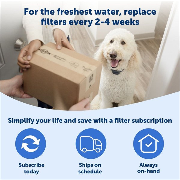 Show full view: PetSafe Ion-X Dual Filtration Pet Water Fountain Filter Replacement, 4 count slide 5 of 8