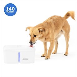 PetSafe Viva Plastic Cat & Dog Fountain, White, 140-oz