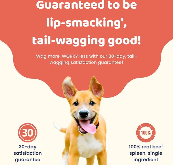 Show full view: Charmy Air-Dried Beef Spleen Dog & Cat Treats, 80-g bag slide 5 of 6