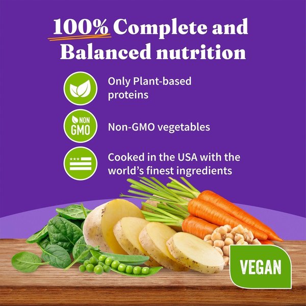 Show full view: Halo Holistic Garden of Vegan Recipe Adult Canned Dog Food, 13-oz, case of 12 slide 4 of 8