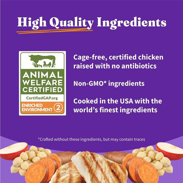 Show full view: Halo Holistic Complete Digestive Health Grain-Free Chicken & Sweet Potato Dog Food Recipe Adult Dry Dog Food, 4.54-kg bag slide 7 of 11