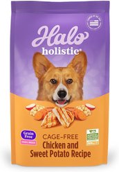 Halo Holistic Complete Digestive Health Grain-Free Chicken & Sweet Potato Dog Food Recipe Small Breed Dry Dog Food, 1.59-kg bag