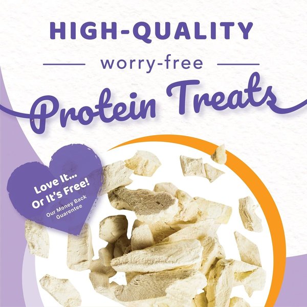 Show full view: Halo 100% Chicken Breast Freeze-Dried Cat Treats, 2.2-oz bag slide 6 of 7