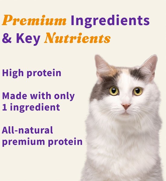 Show full view: Halo 100% Chicken Breast Freeze-Dried Cat Treats, 2.2-oz bag slide 5 of 7