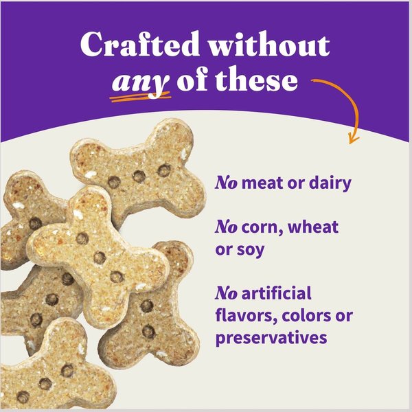 Show full view: Halo Plant Based Dog Treats with Oats & Blueberries Vegan Dog Treats, 8-oz bag slide 5 of 7