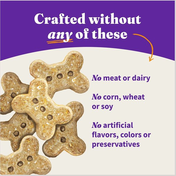 Show full view: Halo Plant-Based Dog Treats with Peanut Butter & Banana Vegan Dog Treat, 8-oz bag slide 5 of 7