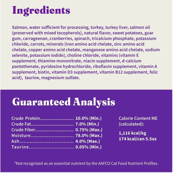 Show full view: Halo Salmon Recipe Pate Grain-Free Indoor Cat Canned Cat Food, 5.5-oz, case of 12 slide 6 of 8