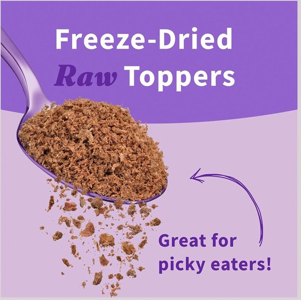 Show full view: Halo Beef Protein Recipe Freeze-Dried Raw Dog Food Topper, 3.5-oz bag slide 4 of 7