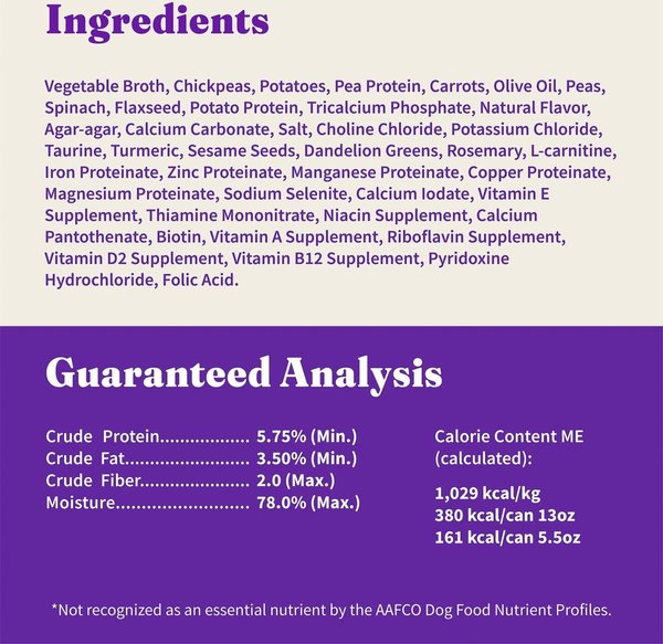 Show full view: Halo Holistic Garden of Vegan Recipe Adult Canned Dog Food, 13-oz, case of 12 slide 7 of 8