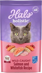Halo Holistic Wild-Caught Salmon & Whitefish Recipe Dry Cat Food, 4.54-kg bag
