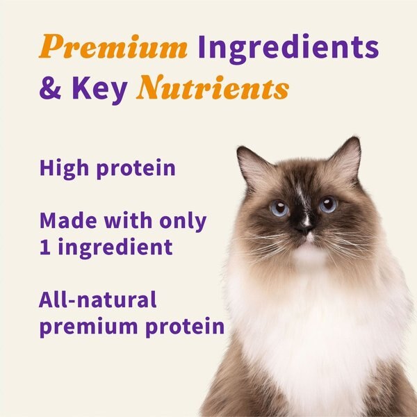 Show full view: Halo Liv-a-Littles Grain-Free 100% Wild Salmon Freeze-Dried Cat Treats, 1.6-oz bag slide 5 of 9