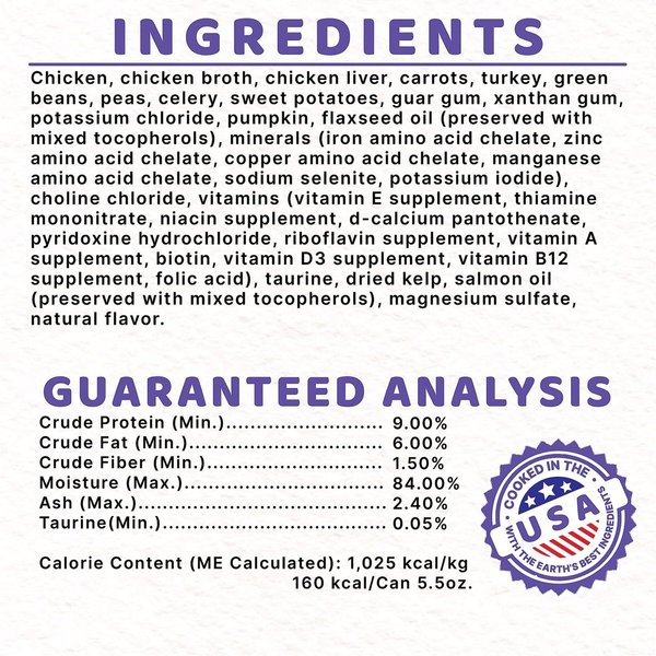 Show full view: Halo Chicken Adult Grain-Free Soft Pate in Broth Wet Cat Food, 5.5-oz can, case of 12 slide 9 of 10