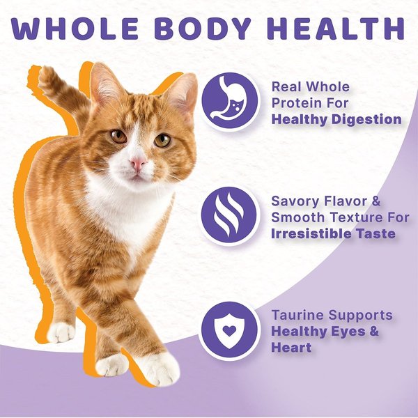 Show full view: Halo Chicken Adult Grain-Free Soft Pate in Broth Wet Cat Food, 5.5-oz can, case of 12 slide 5 of 10