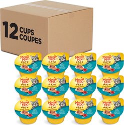 Meow Mix Real Tuna & Salmon Pate in Gravy Wet Cat Food, 78-g can, case of 12