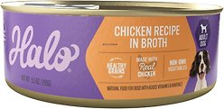 Halo Holistic Chicken Stew Adult Canned Dog Food, 5.5-oz case of 12