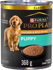 Purina Pro Plan Development Chicken & Rice Entree Wet Dog Food, 368-g can, case of 12