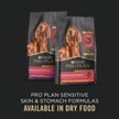 Show in main carousel: Purina Pro Plan Sensitive Skin & Stomach Salmon & Rice Wet Dog Food, 368-g can, case of 12 slide 6 of 7