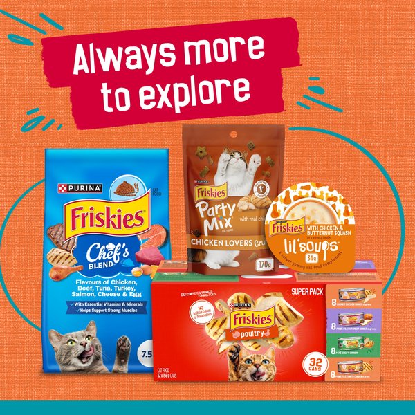 Show full view: Friskies Tasty Treasures with Chicken & Tuna in Sauce Wet Cat Food, 156-g can, case of 24 slide 7 of 10