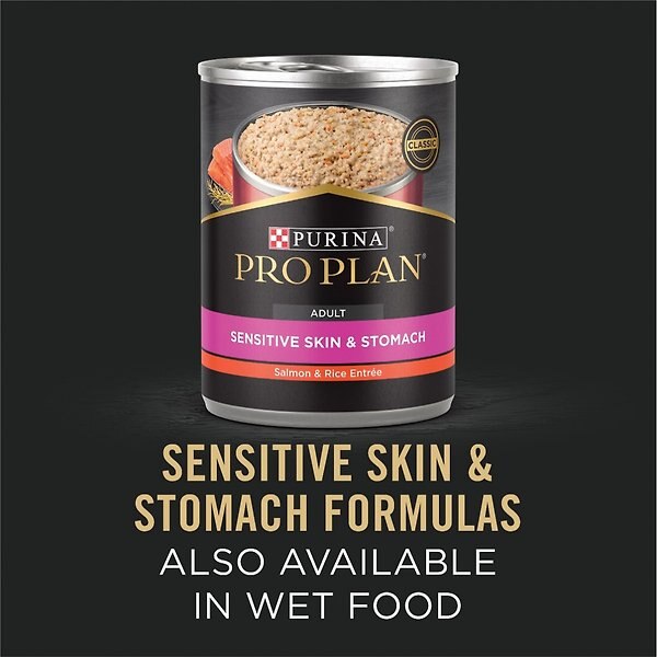 Show full view: Purina Pro Plan Sensitive Skin & Stomach Salmon & Rice Formula Dry Dog Food, 13.6-kg bag slide 6 of 9