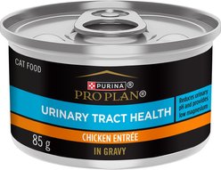 Purina Pro Plan Urinary Tract Health Chicken Entree Wet Cat Food, 85-g can, case of 24