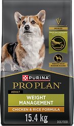 Purina Pro Plan Weight Management Chicken & Rice Formula Dry Dog Food, 15.4-kg bag