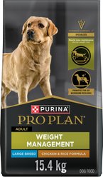 Purina Pro Plan Weight Management Large Breed Formula Dry Dog Food, 15.4-kg bag