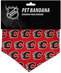 All Star Dogs Calgary Flames All-Over Print Dog & Cat Bandana, Large