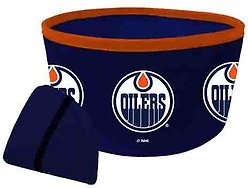 All Star Dogs Edmonton Oilers Collapsible Dog Bowl
