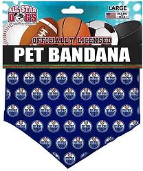 All Star Dogs Edmonton Oilers All-Over Print Dog & Cat Bandana, Large
