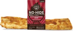 Earth Animal No-Hide Large Roll Long Lasting Natural Rawhide Alternative Barbeque Bacon Cheeseburger Recipe Dog Chew Treat