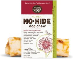 Earth Animal No-Hide Small Roll Long Lasting Natural Rawhide Alternative No Beef Vegetarian Recipe Dog Chew Treat
