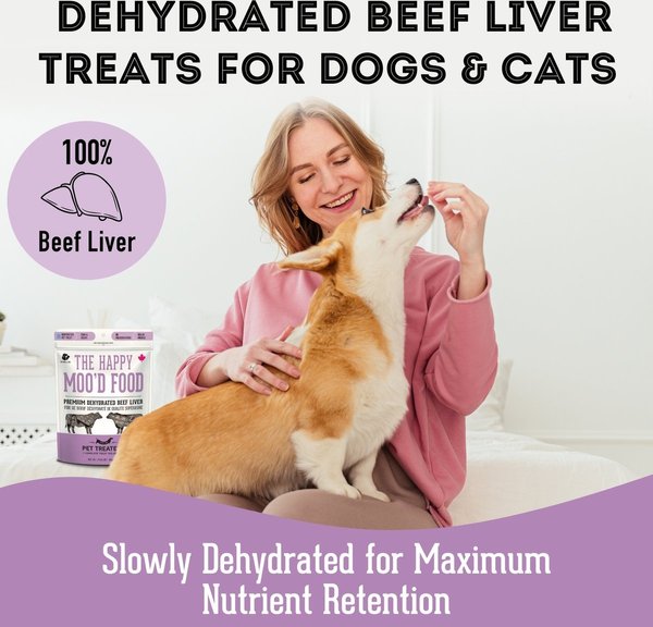 Show full view: The Granville Island Pet Treatery The Happy Moo'D Food Dehydrated Beef Liver Dog & Cat Treats, 3.17-oz bag slide 7 of 7