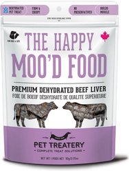 The Granville Island Pet Treatery The Happy Moo'D Food Dehydrated Beef Liver Dog & Cat Treats, 3.17-oz bag