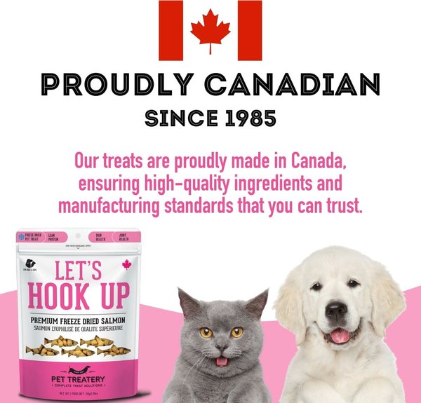 Show full view: The Granville Island Pet Treatery Let's Hook Up Freeze-Dried Salmon Dog & Cat Treats, 1.76-oz bag slide 7 of 7