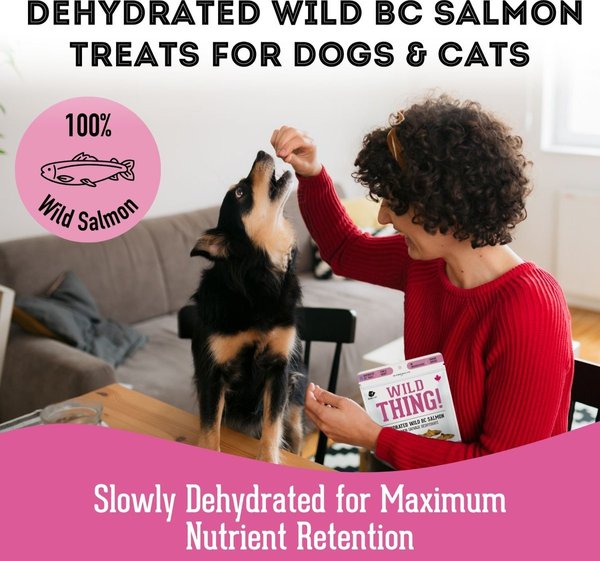 Show full view: The Granville Island Pet Treatery Wild Thing Wild Caught BC Salmon Grain-Free Dehydrated Dog & Cat Treats, 3-oz bag slide 4 of 7