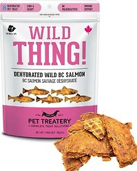The Granville Island Pet Treatery Wild Thing Wild Caught BC Salmon Grain-Free Dehydrated Dog & Cat Treats, 3-oz bag