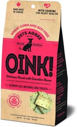 The Granville Island Pet Treatery OINK! Pets Agree Grain-Free Bacon Flavored Dog Treats, 16-oz bag