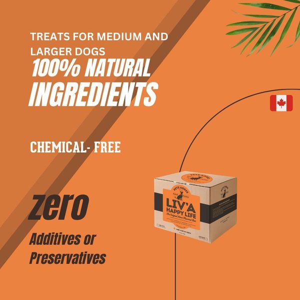 Show full view: The Granville Island Pet Treatery Liv'A Happy Life Pets Agree Liver Flavored Dog Treats, 32-oz bag, Small slide 6 of 9