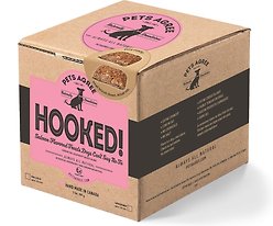 The Granville Island Pet Treatery Hooked! Pets Agree Salmon Flavored Dog Treats, 32-oz bag, Large