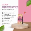 Show in main carousel: The Granville Island Pet Treatery Hooked! Pets Agree Grain-Free Salmon Flavored Dog Treats, 16-oz bag slide 5 of 8