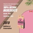 Show in main carousel: The Granville Island Pet Treatery Hooked! Pets Agree Grain-Free Salmon Flavored Dog Treats, 16-oz bag slide 6 of 8
