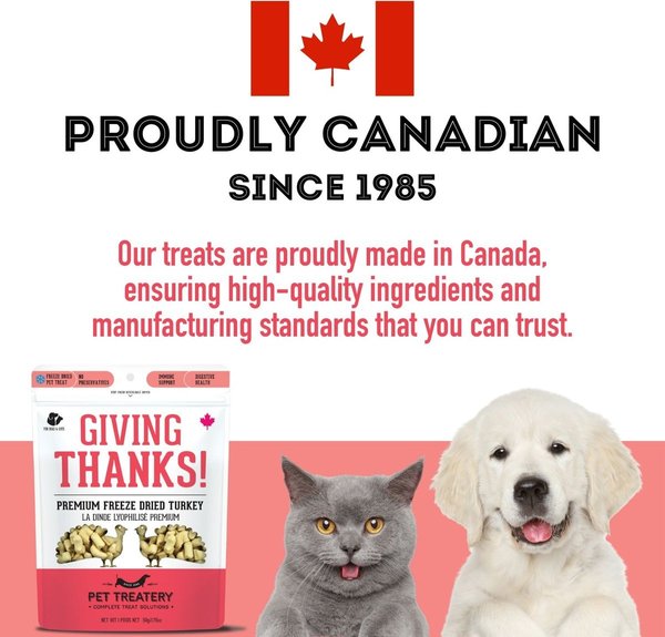 Show full view: The Granville Island Pet Treatery Giving Thanks Turkey Grain-Free Freeze-Dried Dog & Cat Treats, 1.76-oz bag slide 6 of 6